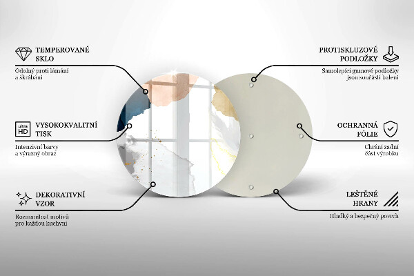 Deska kuchenna szklana Abstrakcyjne plamy