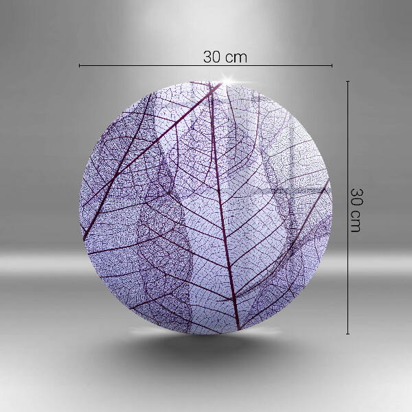Deska kuchenna szklana Liście z żyłkami