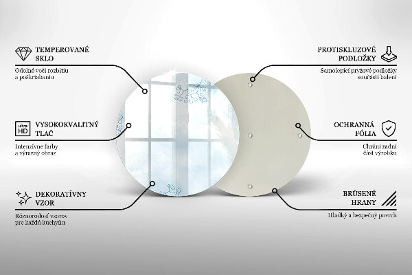Deska kuchenna szklana Delikatne tło