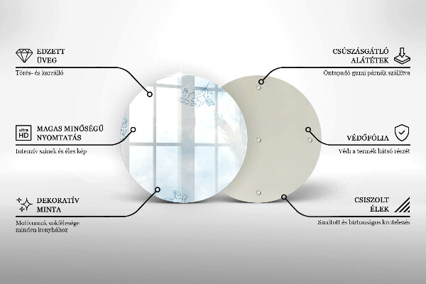 Deska kuchenna szklana Delikatne tło