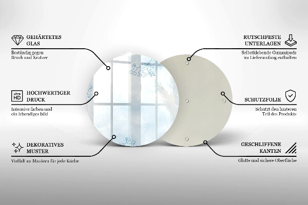 Deska kuchenna szklana Delikatne tło