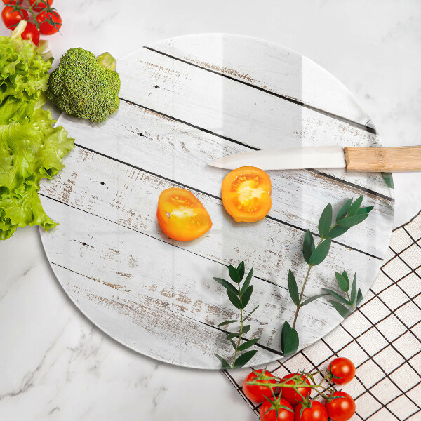 Deska kuchenna szklana Stare deski i liście