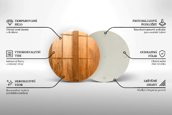 Deska kuchenna szklana Drewniane deski