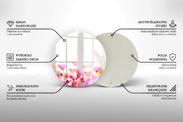 Deska kuchenna szklana Łąka kwiatów
