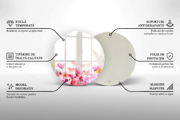 Deska kuchenna szklana Łąka kwiatów