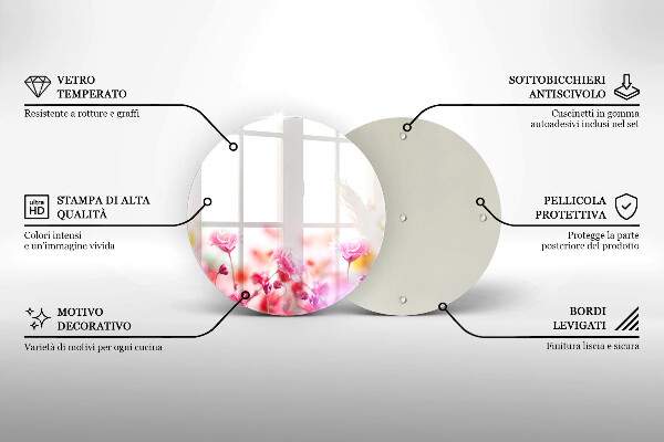 Deska kuchenna szklana Łąka kwiatów