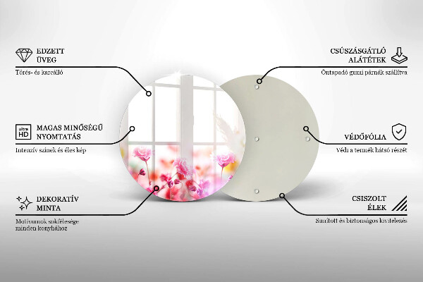 Deska kuchenna szklana Łąka kwiatów
