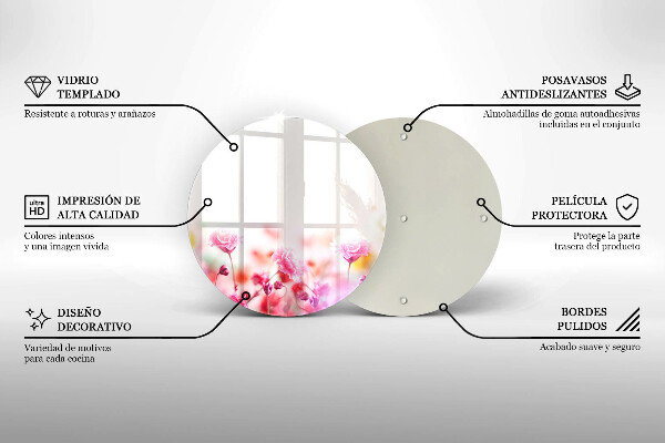 Deska kuchenna szklana Łąka kwiatów