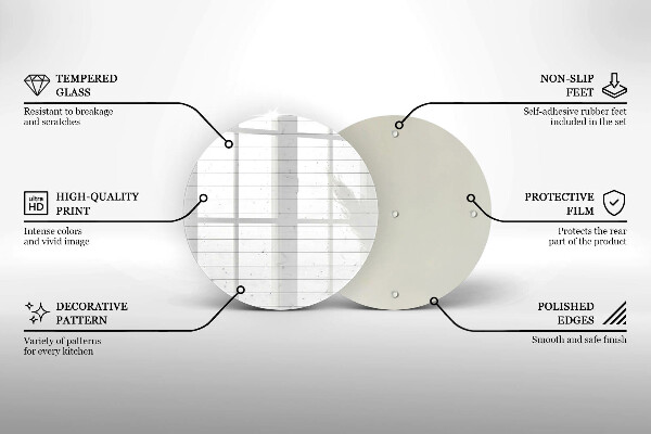 Deska kuchenna szklana Nowoczesne jasne deski