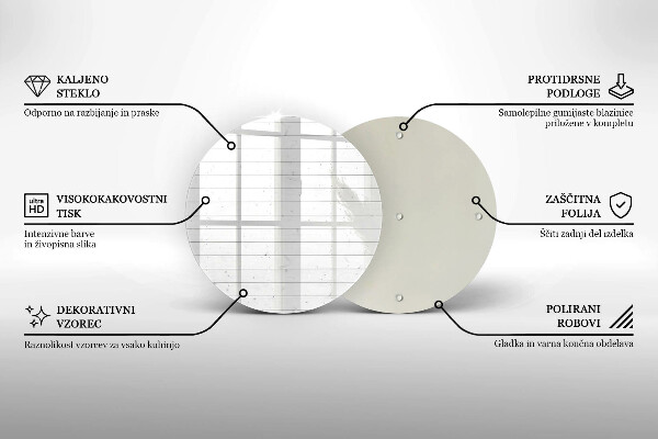 Deska kuchenna szklana Nowoczesne jasne deski