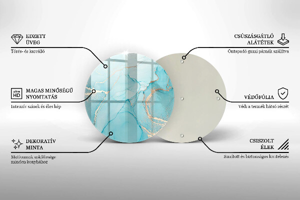 Deska kuchenna szklana Abstrakcja kamień