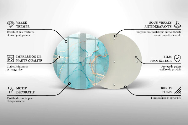 Deska kuchenna szklana Abstrakcja kamień