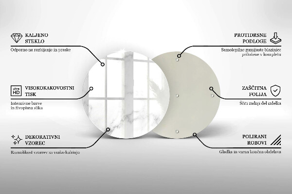 Deska kuchenna szklana Nowoczesny marmur