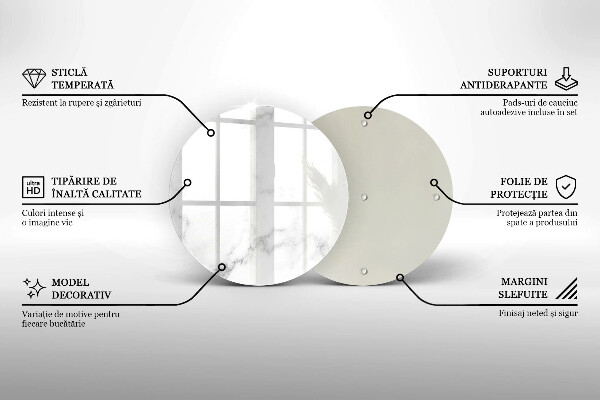 Deska kuchenna szklana Nowoczesny marmur