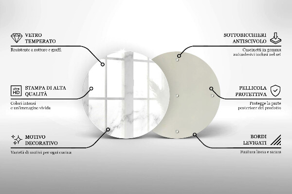 Deska kuchenna szklana Nowoczesny marmur