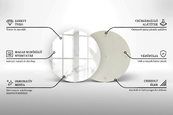 Deska kuchenna szklana Nowoczesny marmur