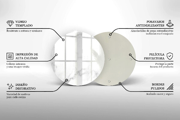 Deska kuchenna szklana Nowoczesny marmur