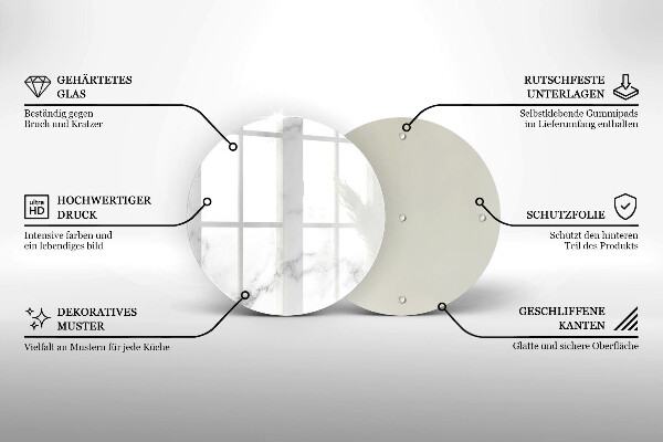 Deska kuchenna szklana Nowoczesny marmur