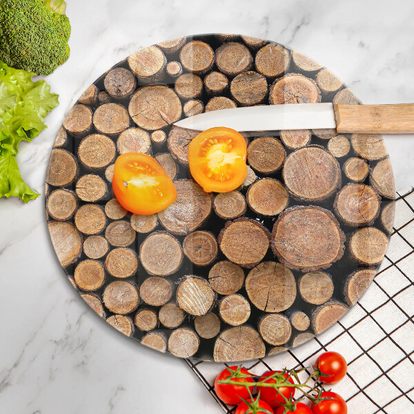 Deska kuchenna szklana Pnie drzew