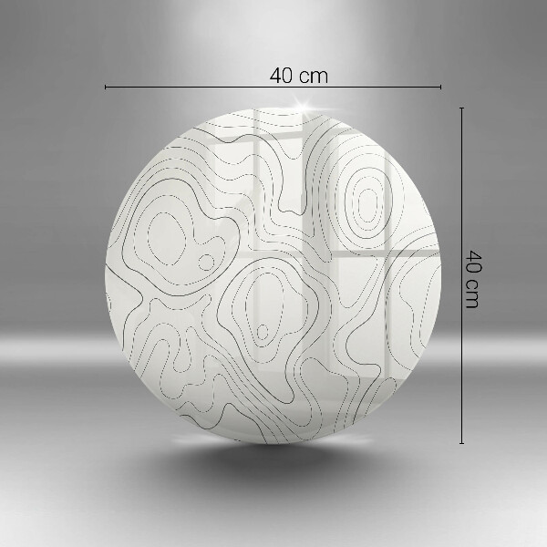 Deska kuchenna szklana Line-art design