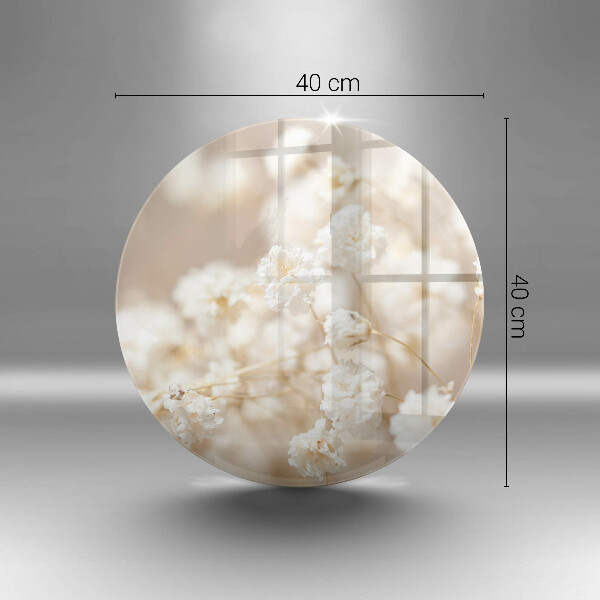 Deska kuchenna szklana Delikatne białe kwiaty