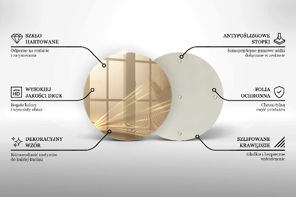 Deska kuchenna szklana Nowoczesna abstrakcja