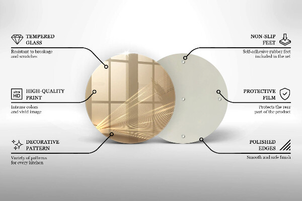 Deska kuchenna szklana Nowoczesna abstrakcja