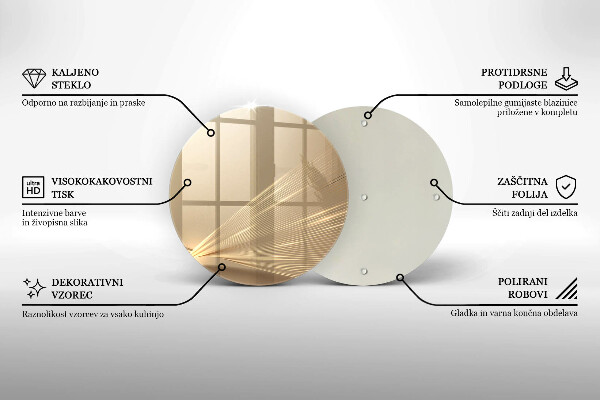 Deska kuchenna szklana Nowoczesna abstrakcja