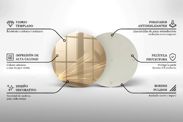 Deska kuchenna szklana Nowoczesna abstrakcja