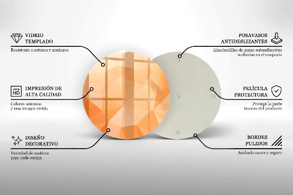 Deska kuchenna szklana Geometryczne tło
