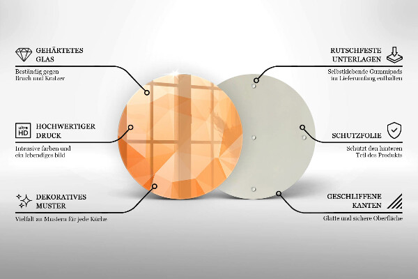Deska kuchenna szklana Geometryczne tło