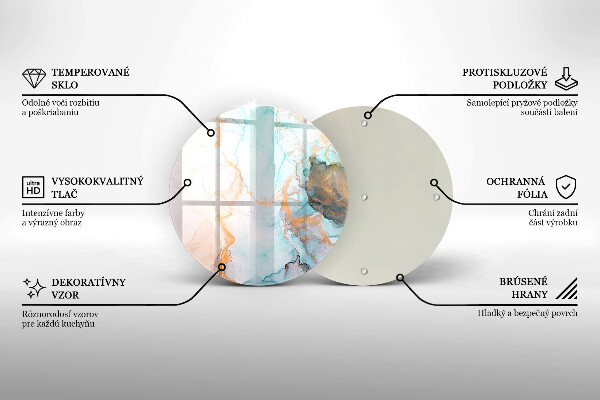 Deska kuchenna szklana Abstrakcja marmur