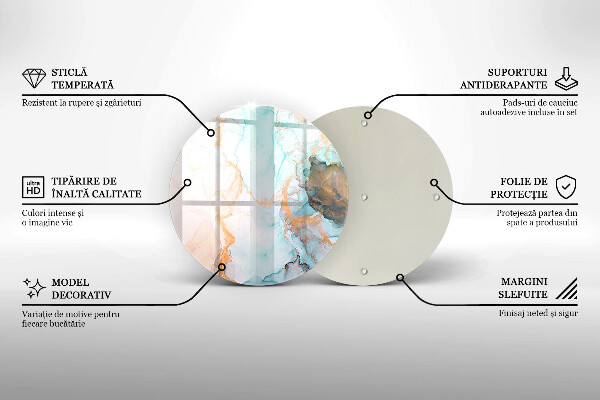 Deska kuchenna szklana Abstrakcja marmur