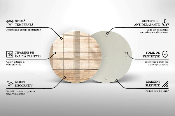 Deska kuchenna szklana Drewniane deski