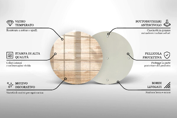 Deska kuchenna szklana Drewniane deski