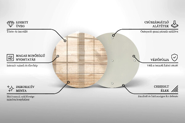 Deska kuchenna szklana Drewniane deski