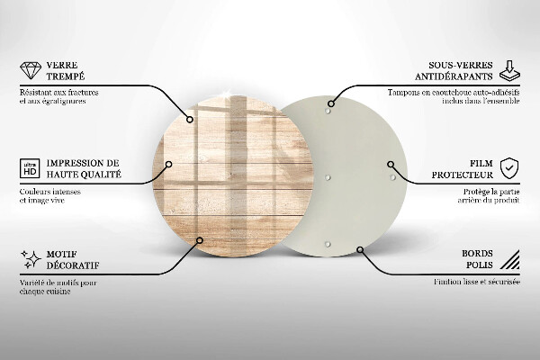 Deska kuchenna szklana Drewniane deski