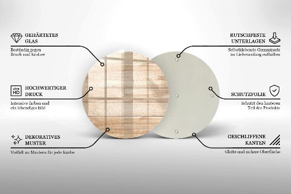 Deska kuchenna szklana Drewniane deski