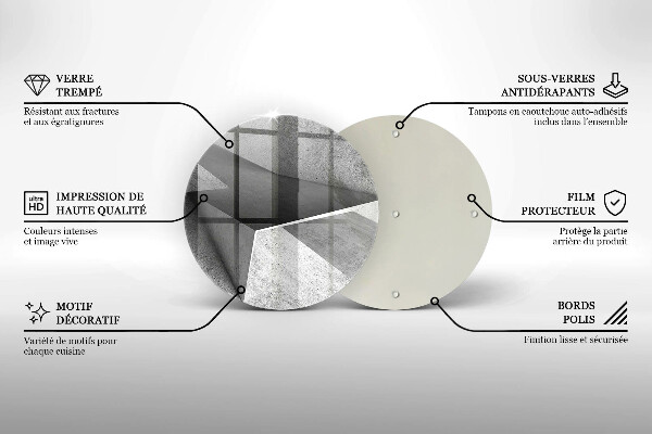 Deska kuchenna szklana Betonowa abstrakcja
