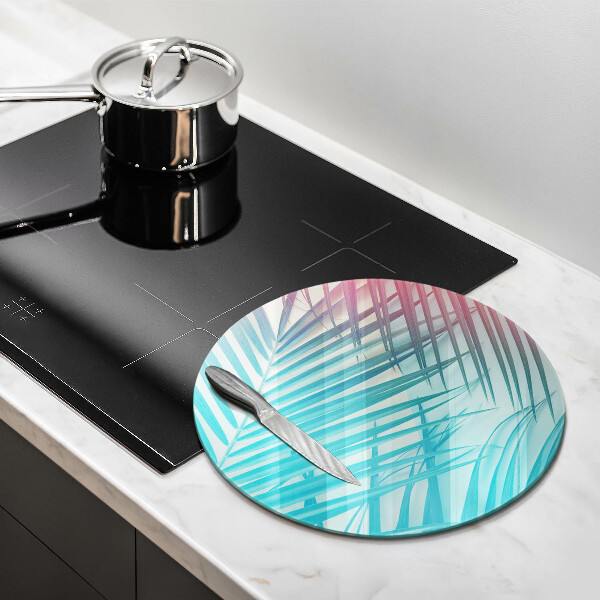 Deska kuchenna szklana Pastelowe liście