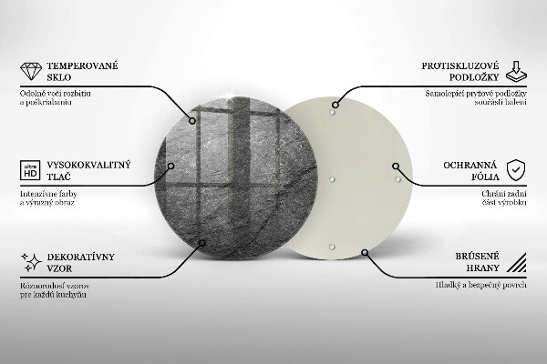 Deska kuchenna szklana Tekstura kamień
