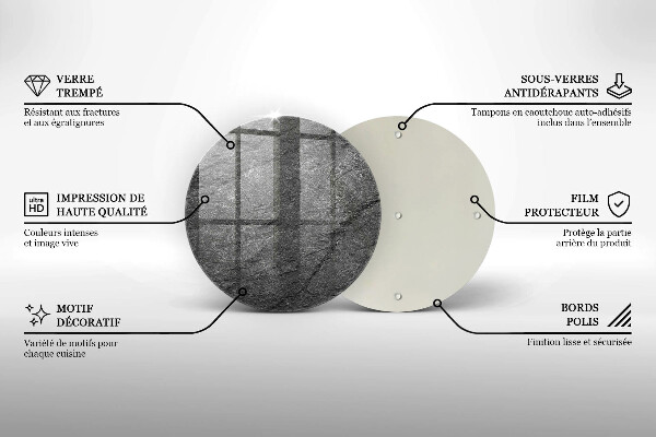 Deska kuchenna szklana Tekstura kamień