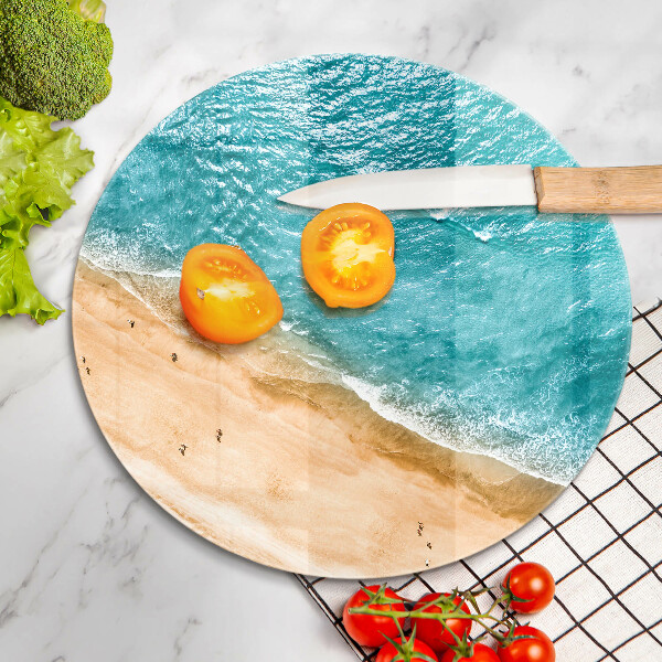 Deska kuchenna szklana Brzeg plaży i morze