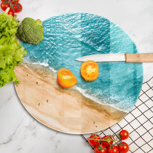 Deska kuchenna szklana Brzeg plaży i morze