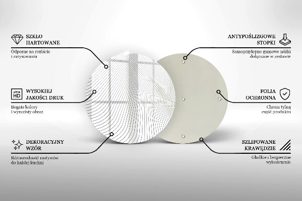 Deska kuchenna szklana Nowoczesny wzór linie