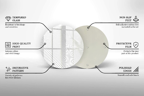 Deska kuchenna szklana Nowoczesny wzór linie