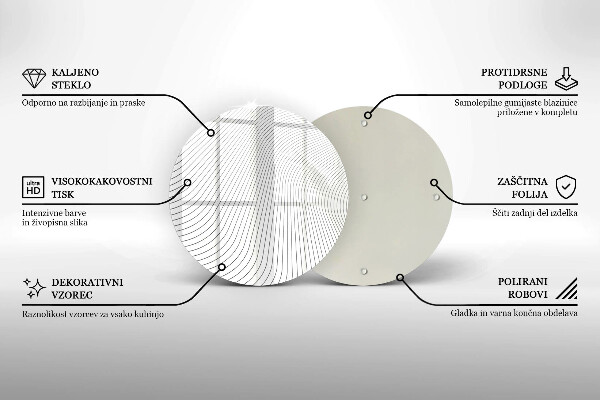 Deska kuchenna szklana Nowoczesny wzór linie