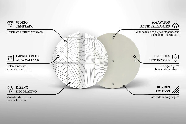 Deska kuchenna szklana Nowoczesny wzór linie
