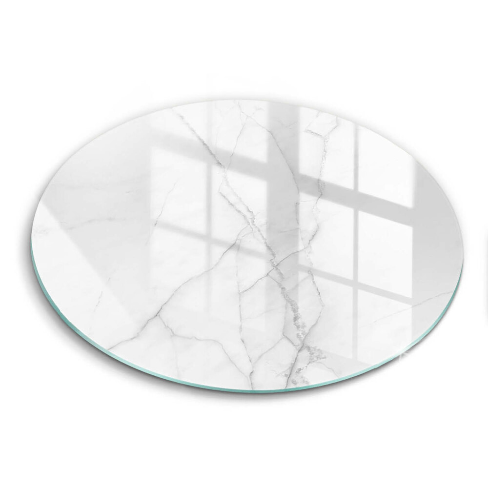 Deska kuchenna szklana Delikatny biały marmur
