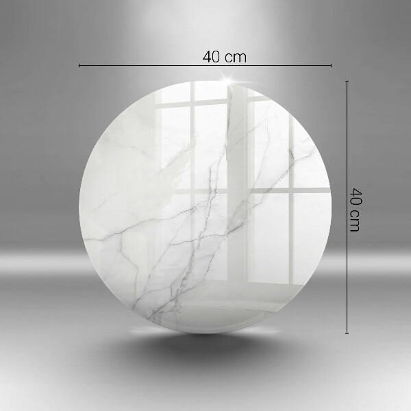 Deska kuchenna szklana Delikatny biały marmur